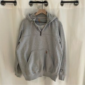 Carhartt Rain Defender Grey Heather Hooded Half-Zip